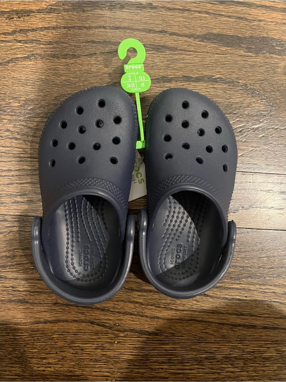 NWT Crocs Kids Classic Clog - Navy C8